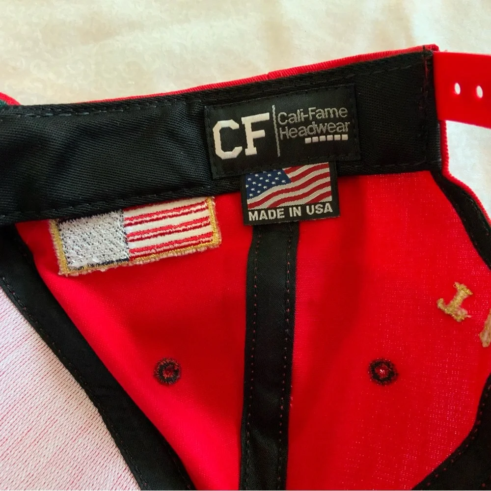 New 2026 Trump 250th Anniversary Hat CF Cali- Fame Headwear 45-47 Red USA